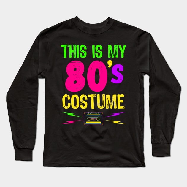 This is my 80's costume - Retro Neon Style Halloween Long Sleeve T-Shirt by Teeziner